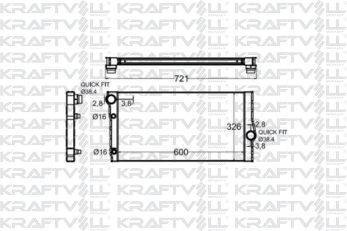 Bmw Motor Su Radyatoru Bmw F10 F07 F11 F13 F01 F02 F03 F04 - Kraftvoll 08040088