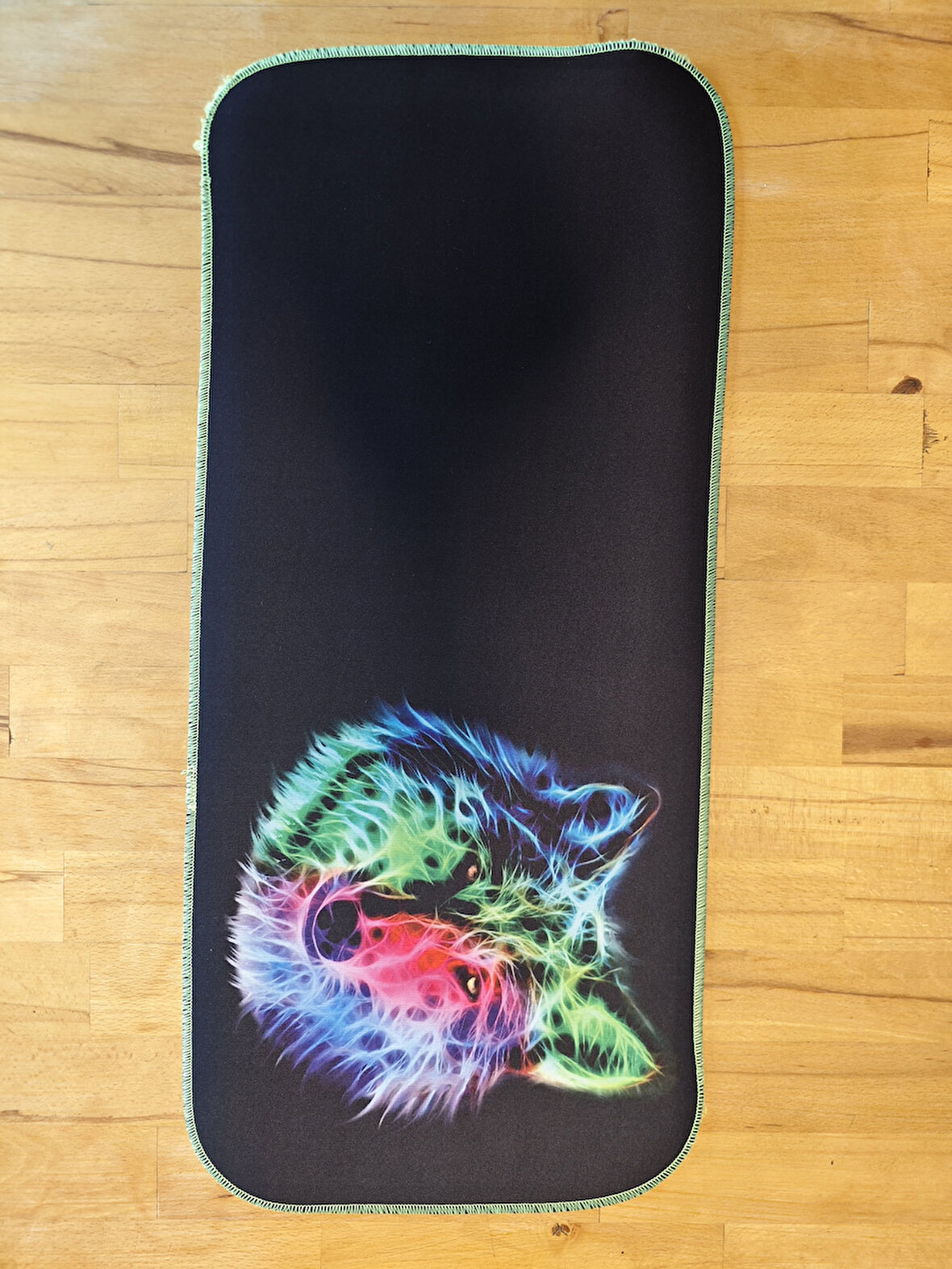 SGE TEKNOLOJİ 70 X 30 CM FOSFORLU DİKİŞLİ KURT KAYDIRMAZ TABAN SPEED YÜZEY OYUNCU MOUSE PAD