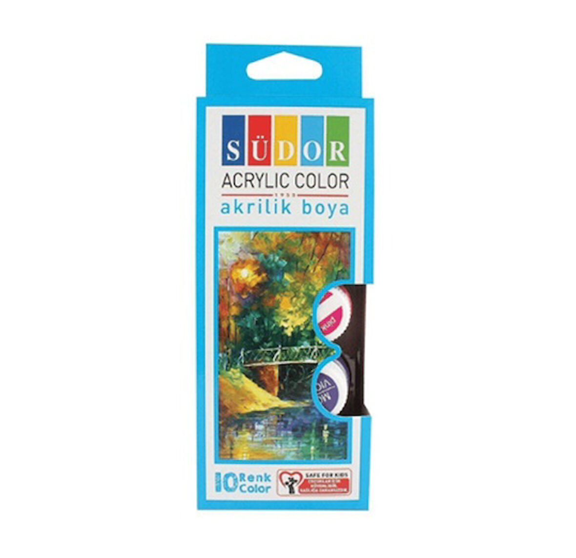 Südor Akrilik Boya Seti Şişe 10x15 ml - 3 adet