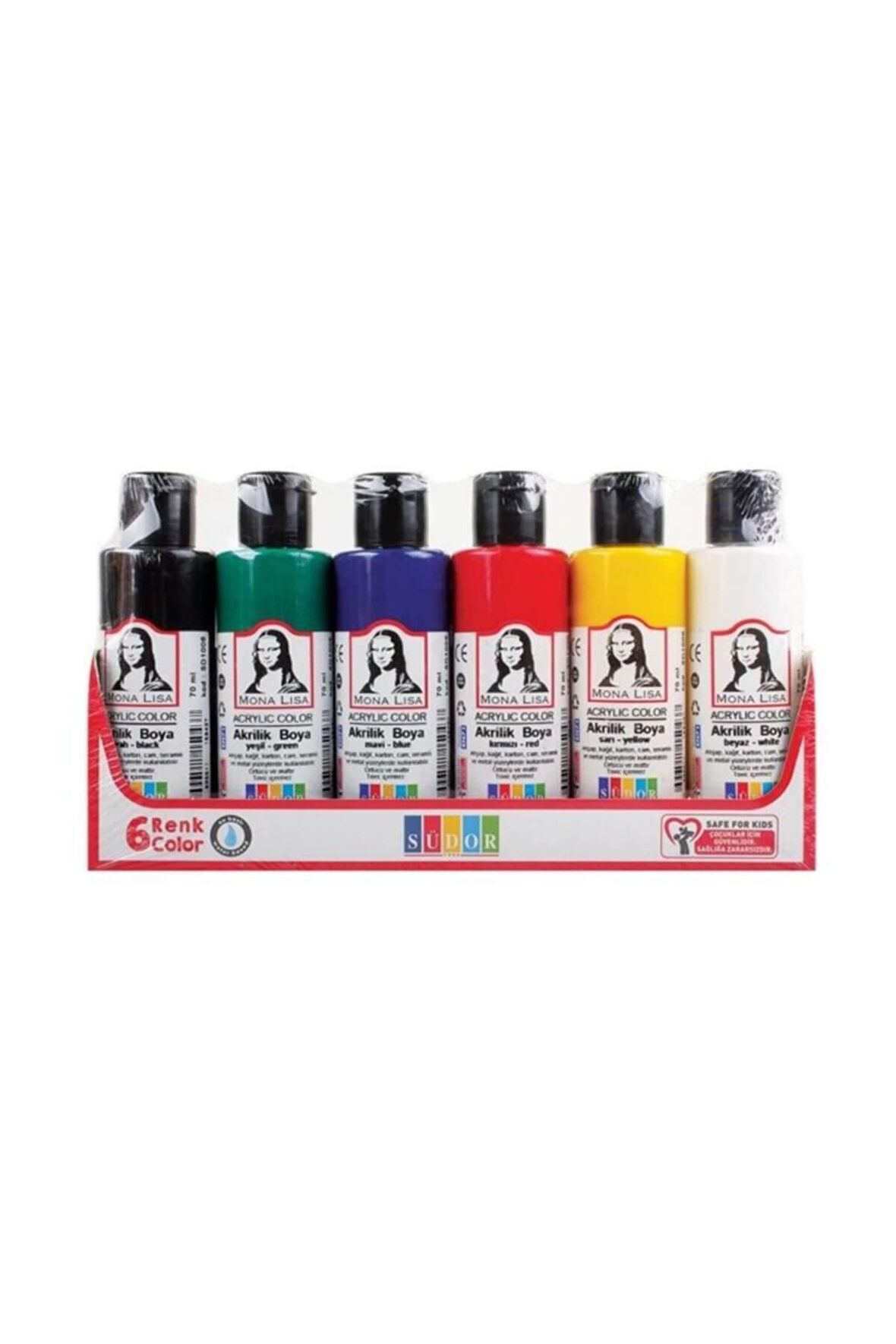 Südor Monalisa Akrilik Boya 6X70 Ml Şışe Sd1006