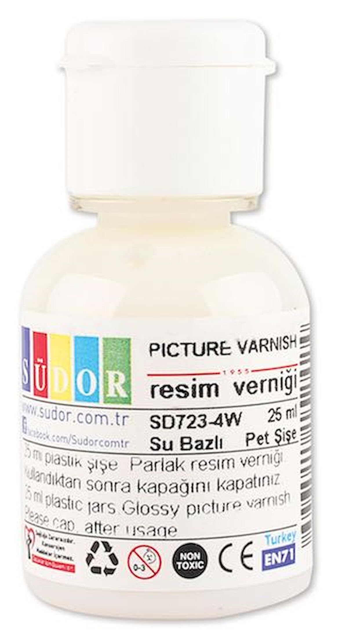 SÜDOR RESIM VERNIĞI SU BAZLI 25 ML SD723-4W