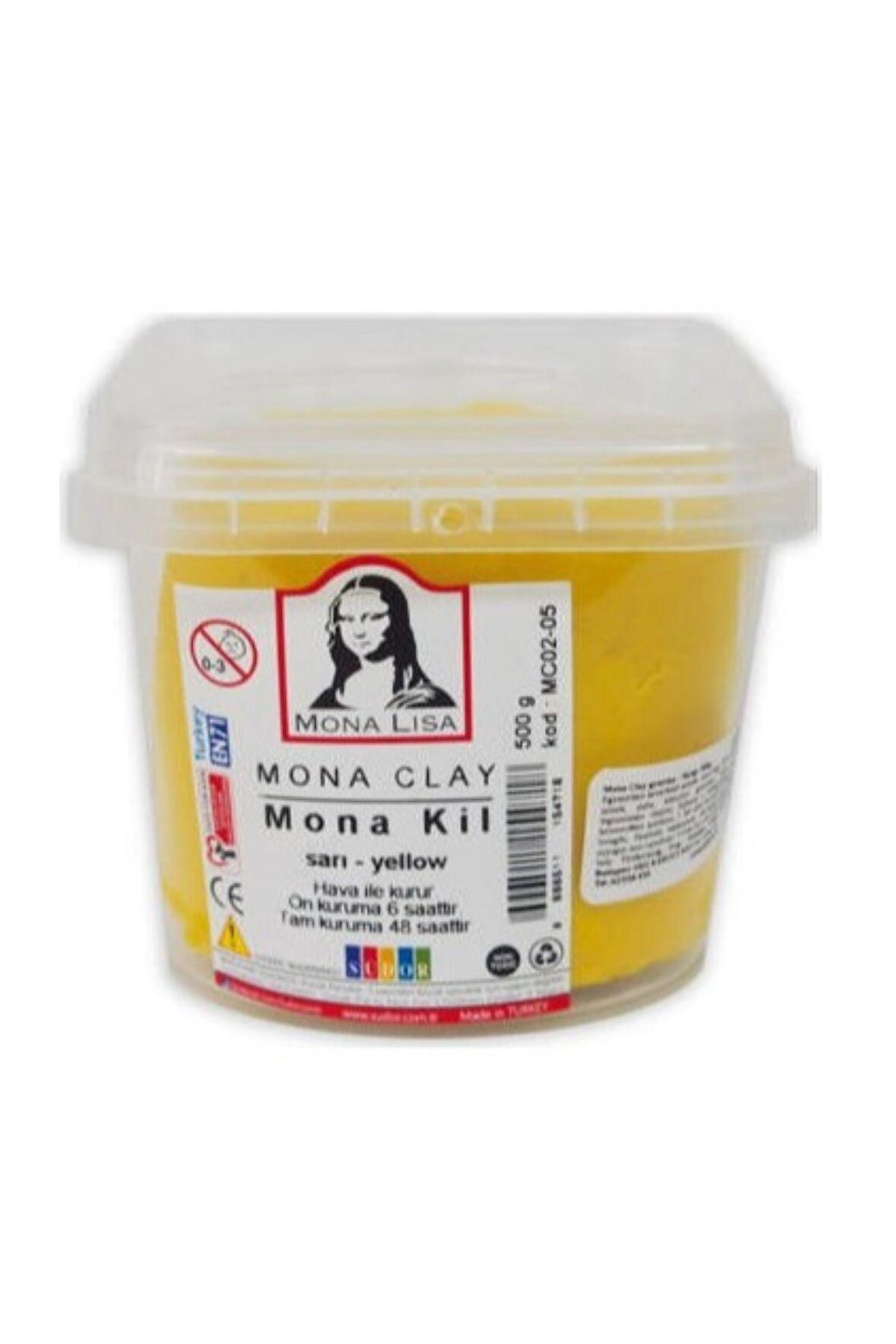 Mona Clay Modelleme Kili 500 gr Kil Çamuru Renkli 1 Adet