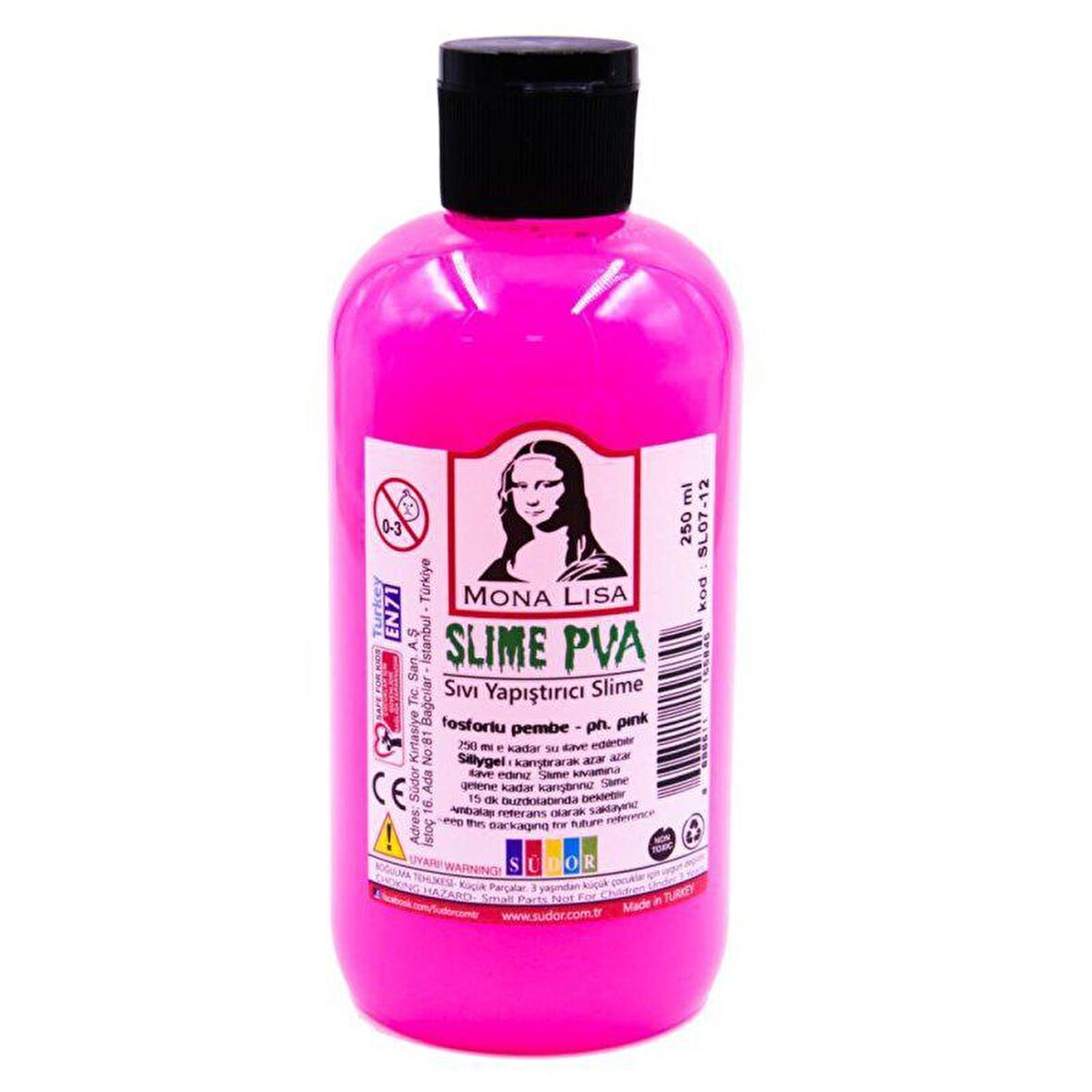 Südor Monalisa Slime Jeli Pembe Fosforlu 250 Ml. 