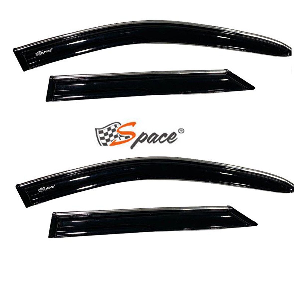 Volkswagen Polo Krom cam rüzgarlığı 1.2mm  2011 4'lü / CARU456