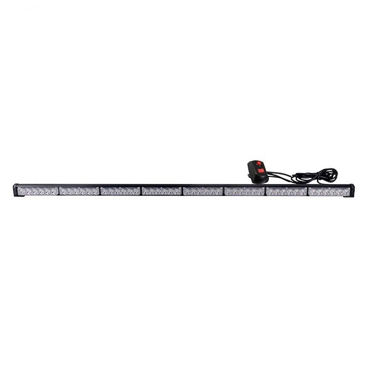 Çakar lamba 3W 48 power ledli 117cm  sarı beyaz 17 fonksiyonlu 12-24V  /  LAPA517-1