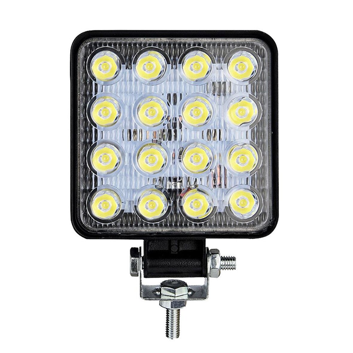 Çalışma lamba 16led 10,5 x 10,5 cm 12-60v adet/ LASS308