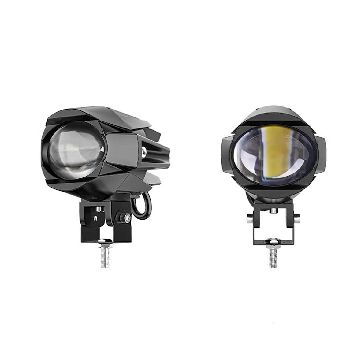 Space  Space Offroad sis lambası 7x8.7x8.3cm sarı beyaz 18w+18w 12-60v set  /  LASS387