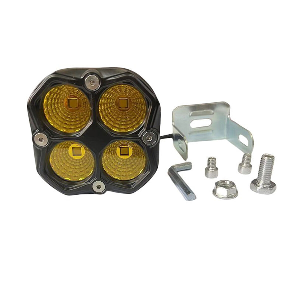 Space  Space Offroad sis lambası 7.8x 6.8x7.8cm sarı 20w 12-60v set  /  LASS392-1