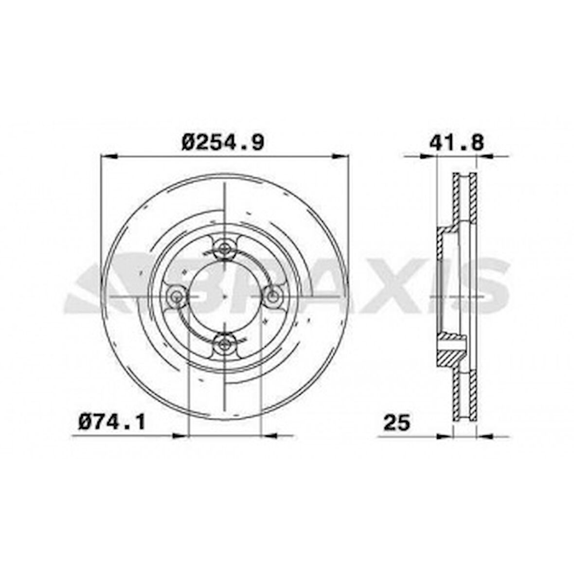 Toyota On Fren Disk Aynası Toyota Liteace 1.5 2.0d - Braxıs Ae0751