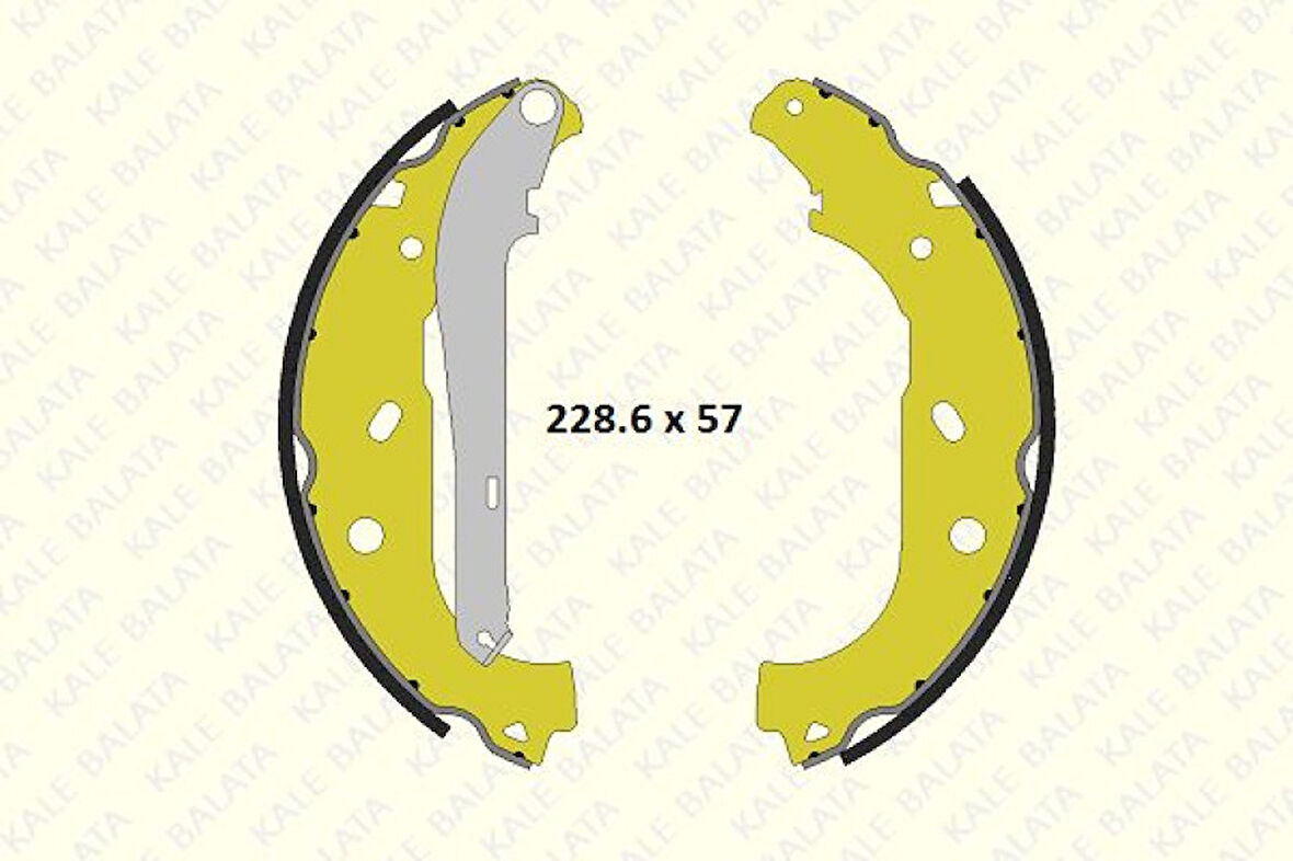 Ford Arka Fren Balatası (pabuc) Connect 1,8tdci 02>13 - Kale B 1222 0450 05 P Kf23