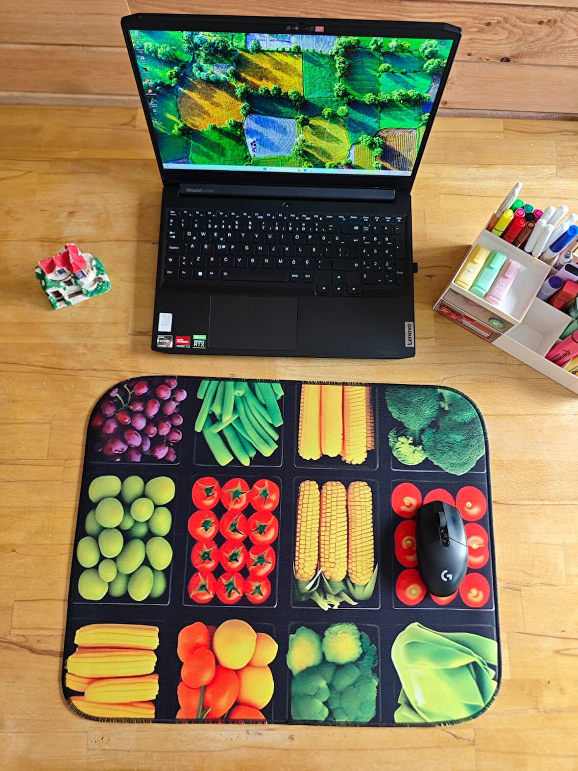 SGE TEKNOLOJİ 55X45 CM SEBZELER KAYDIRMAZ TABAN SPEED YÜZEY OYUNCU MOUSE PAD GAMİNG PAD