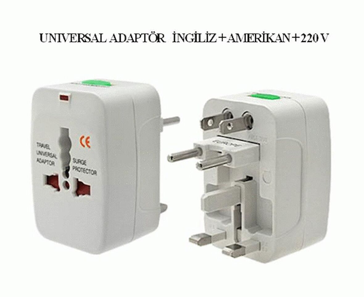 electroon İngiliz-Amerikan Universal Çevirici Priz Adaptörü