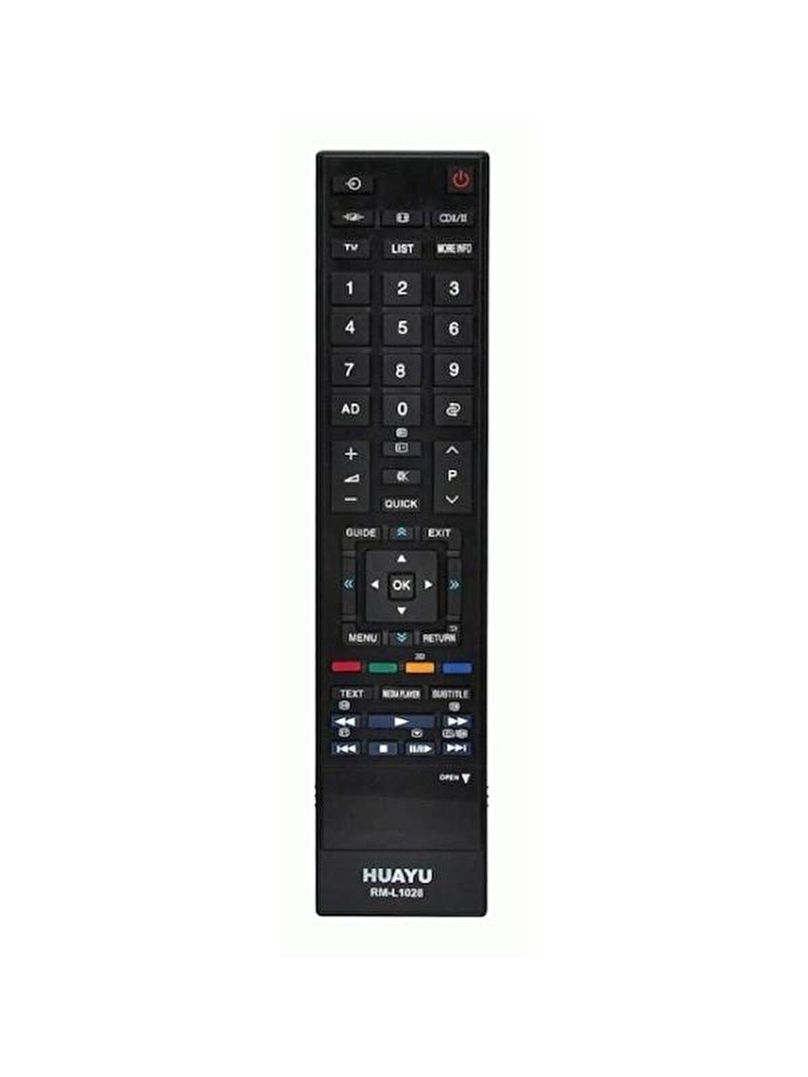 TOSHIBA 3D-LED TV Kumandası - HUAYU RM-L1028
