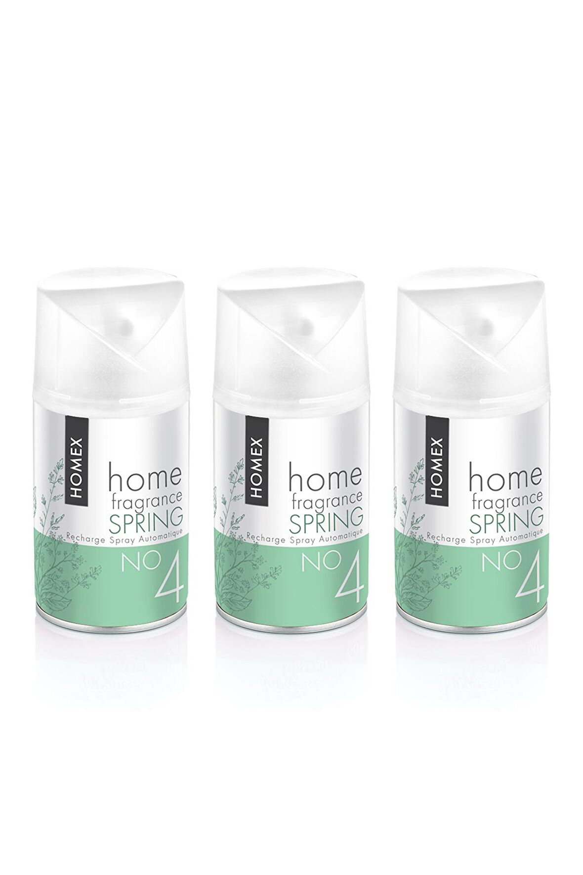 Homex Oda Kokusu Sprey Spring 3 x 260 ml Makine Yedek