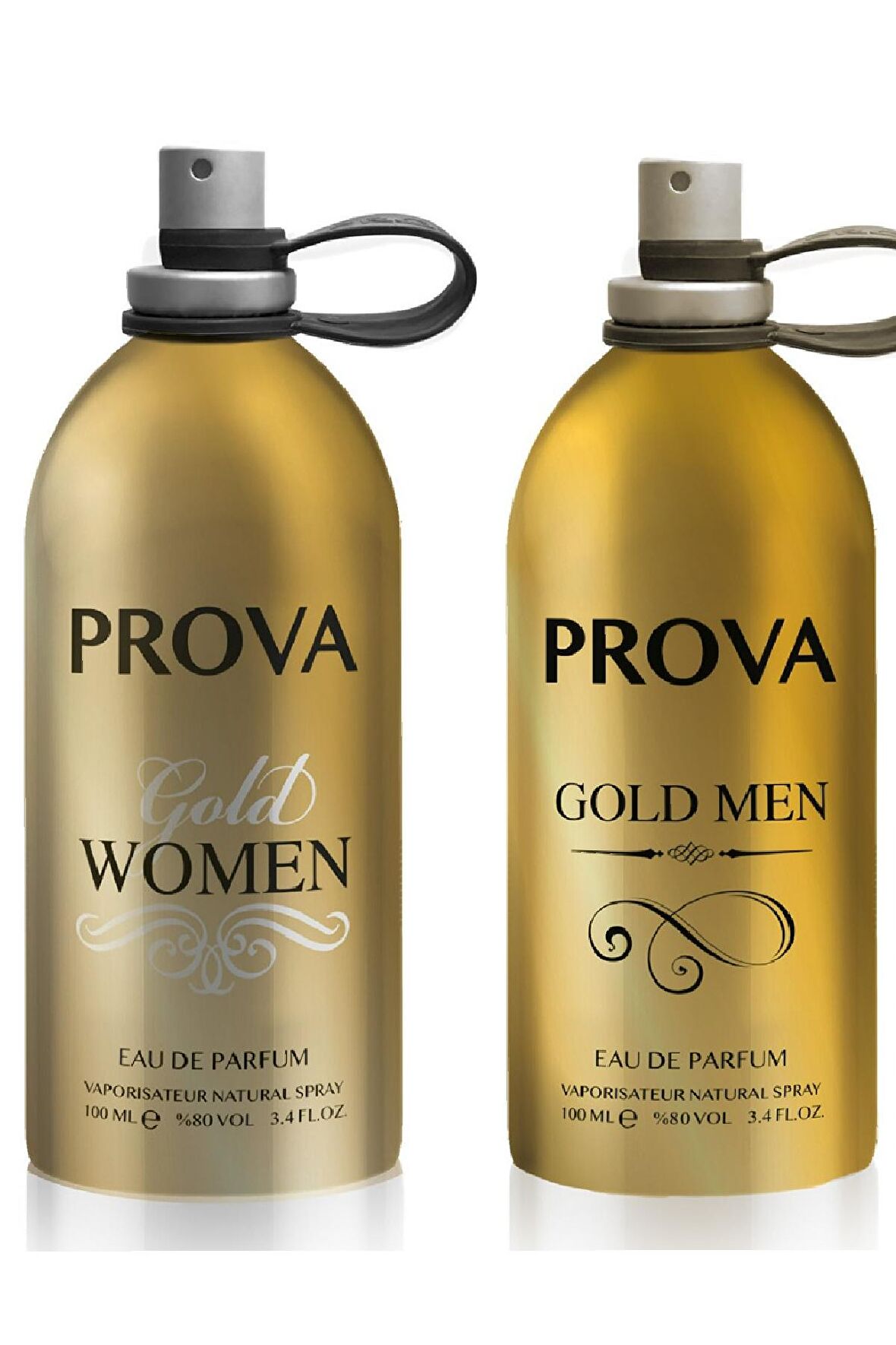 Prova Gold Women ve Gold Men Kadın ve Erkek Parfüm EDP 2 x100 ml 