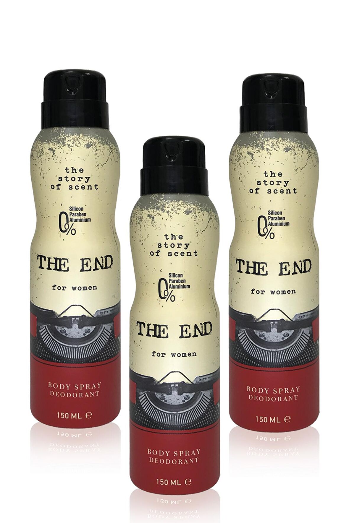 The End Antiperspirant Ter Önleyici Leke Yapmayan Kadın Sprey Deodorant 150 ml x 3