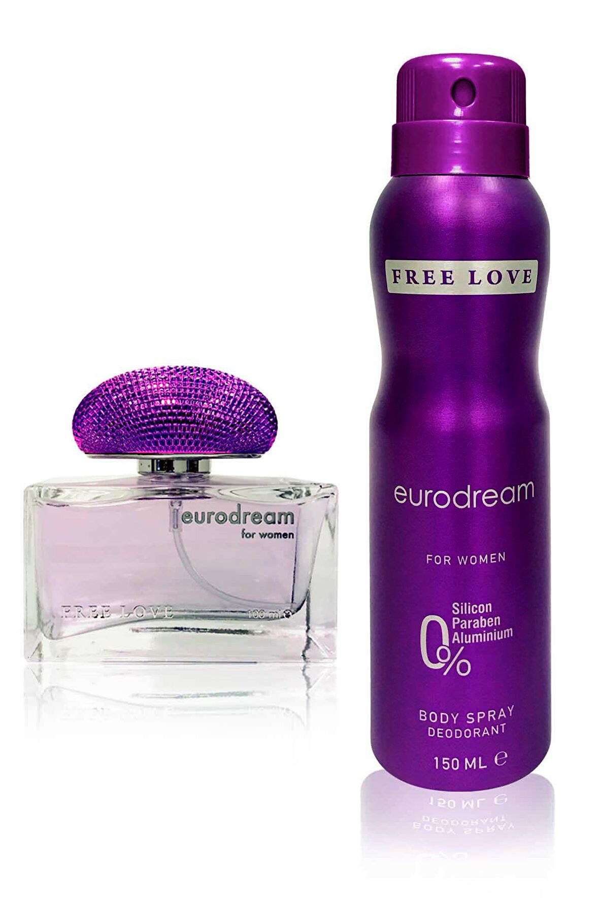 Free Love Eurodream EDP Kadın Parfüm 100 ml ve Deodorant 150 ml