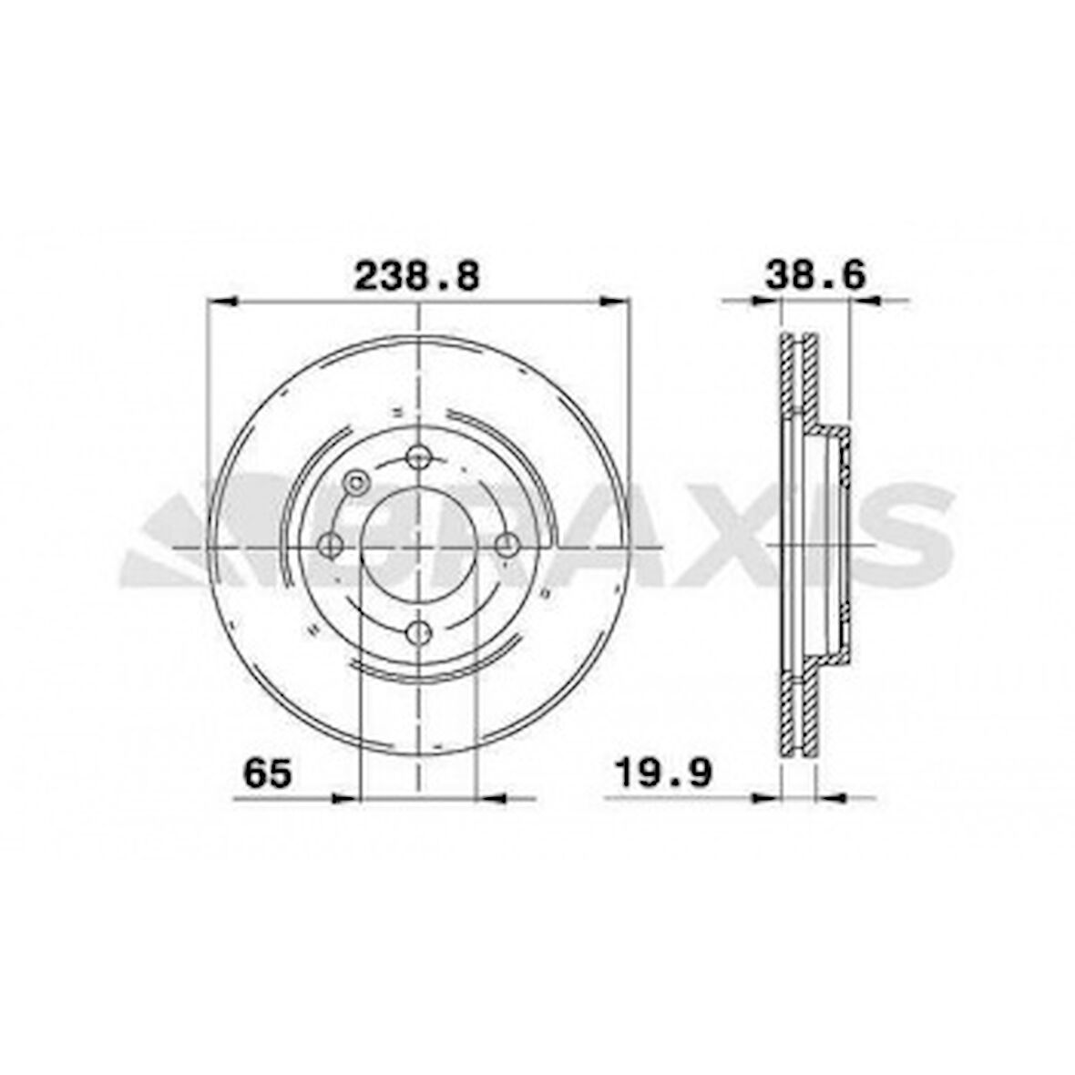 Vag On Fren Aynası Golf Passat Jetta I / II / III 1.6 / 1.6d / 1.6td / 1.8 / 1.9 / 1.9td 83>95 - Braxıs Ae0038