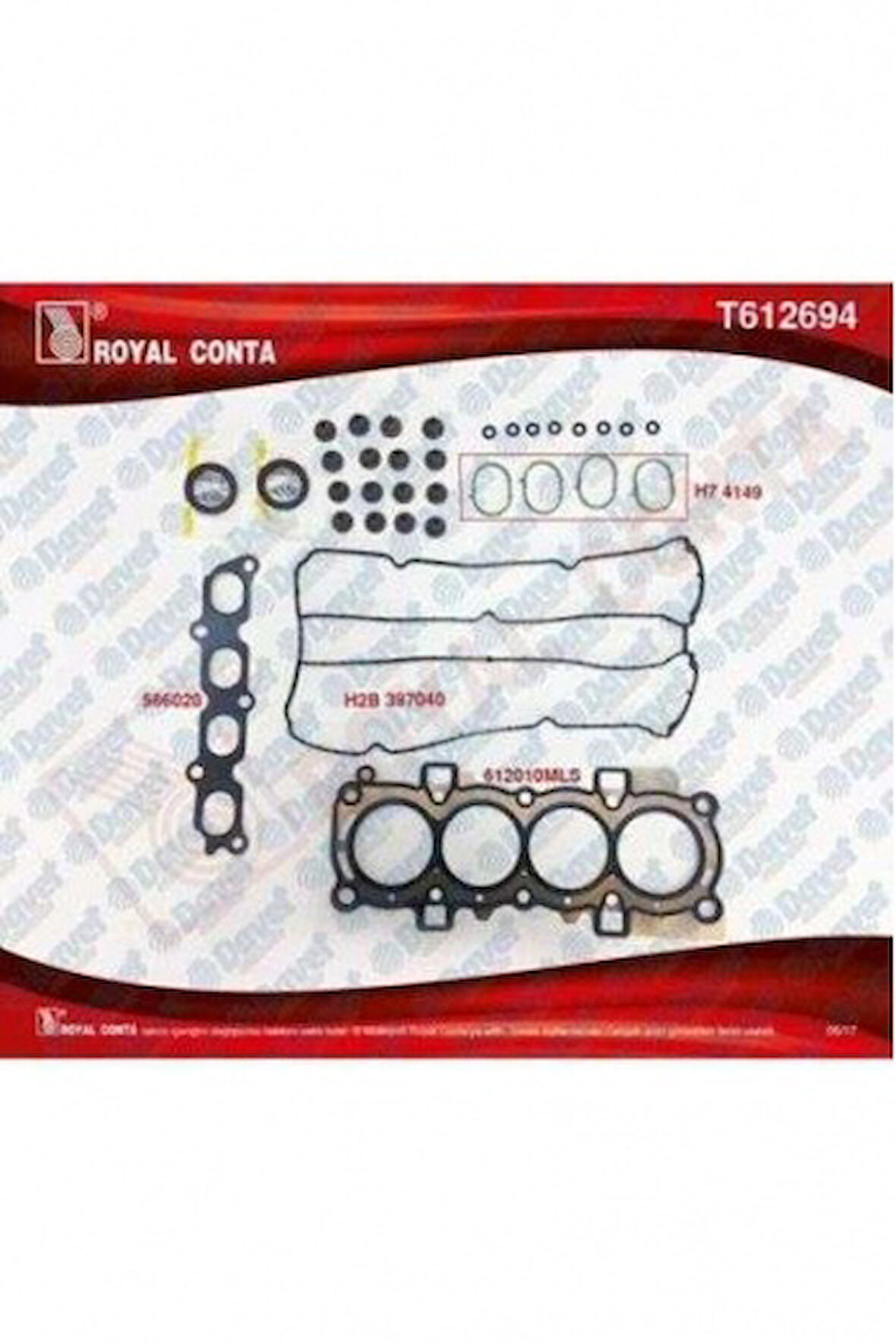 Ford Ust Takım Conta (skt Keceli Subap Lastıklı) S,k,c Dahıl Fiesta 1,4 16v / 1,25 16v 97hp 08 /> - Royal T612694