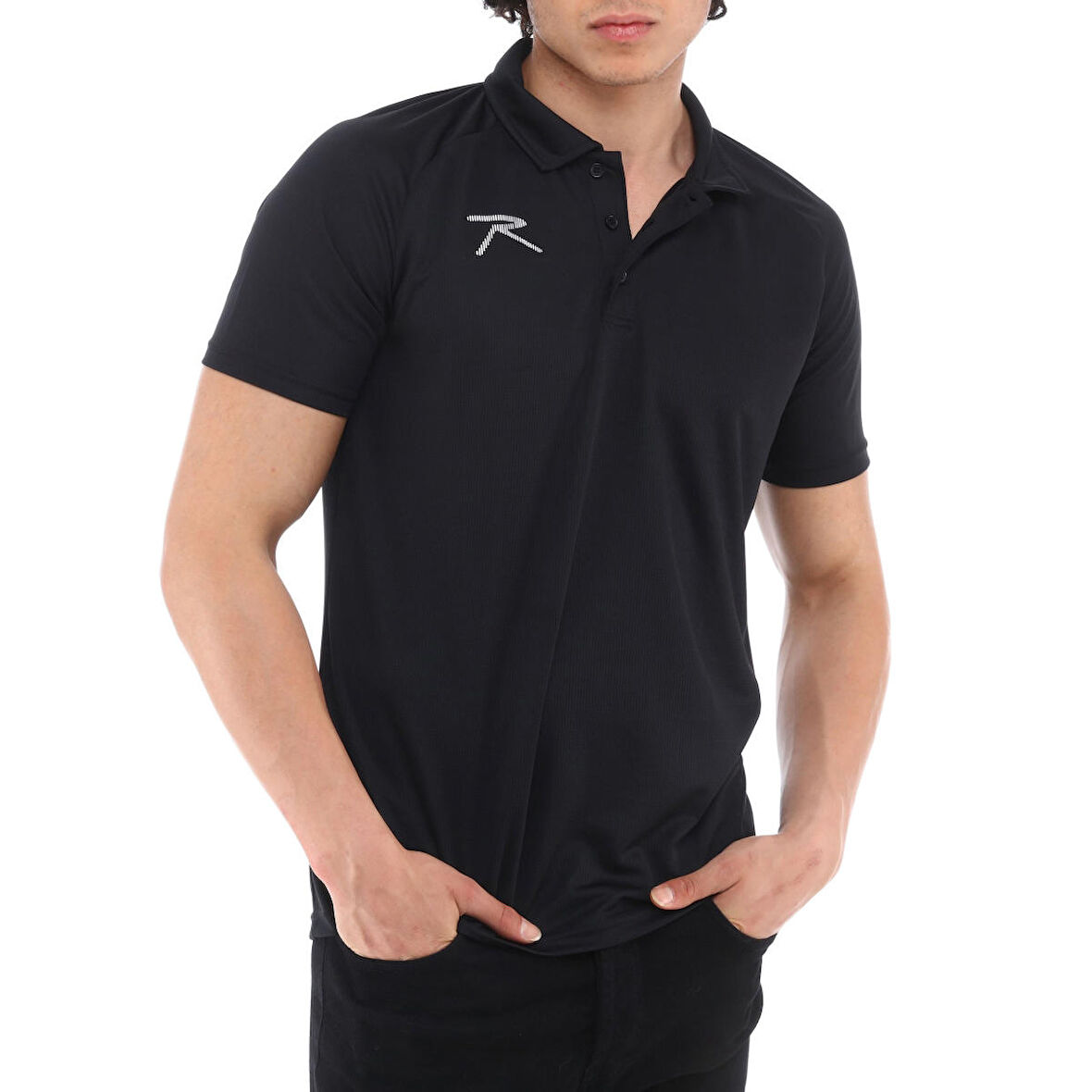 Raru Nox SİYAH Erkek Polo Tshirt