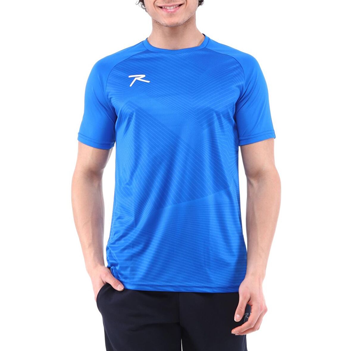 Raru Erkek Baskılı T-Shirt JUSTA MAVİ