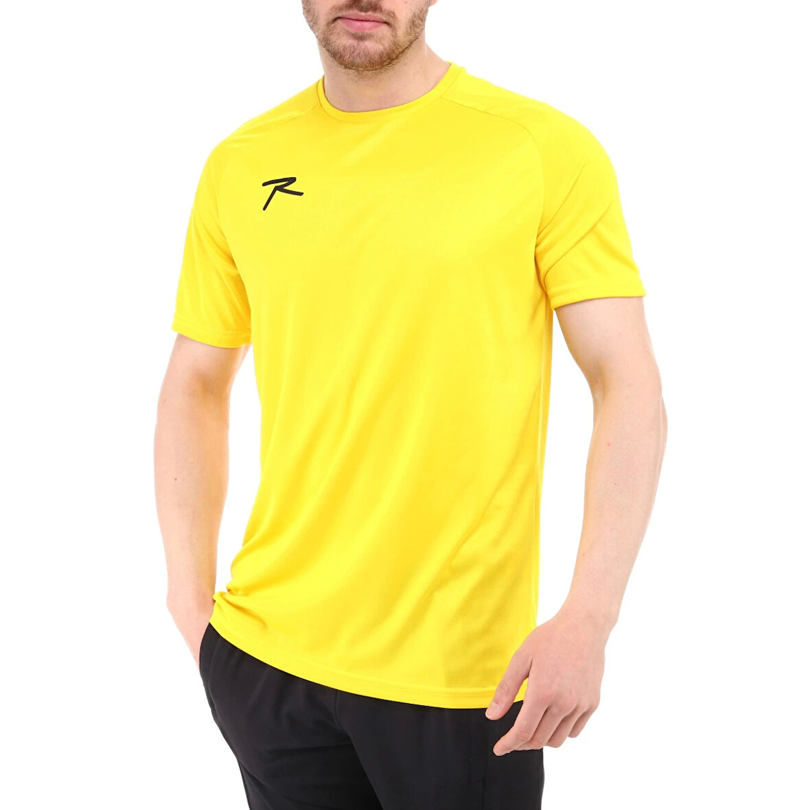 Raru Teamswear Erkek Basic T-Shirt SIRCA SARI