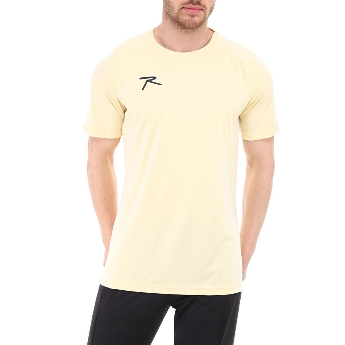 Raru Teamswear Erkek Basic T-Shirt SIRCA KREM
