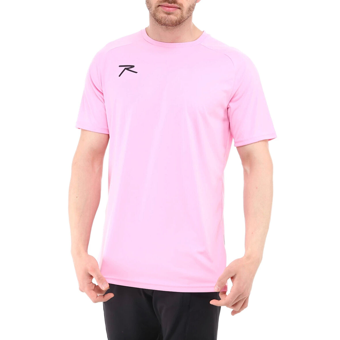 Raru Teamswear Erkek Basic T-Shirt SIRCA PEMBE