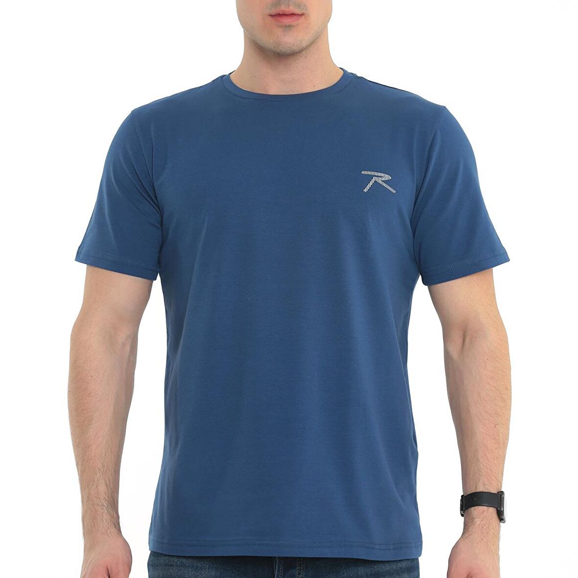 Raru Erkek %100 Pamuk T-Shirt GRAVIS İNDİGO