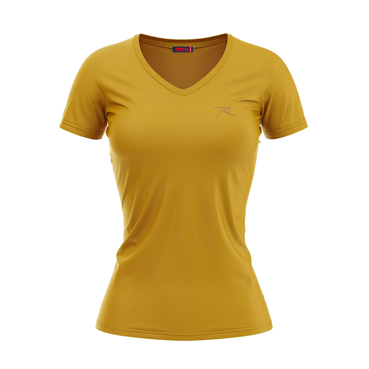 Raru Kadın %100 Pamuk T-Shirt MULIER SARI