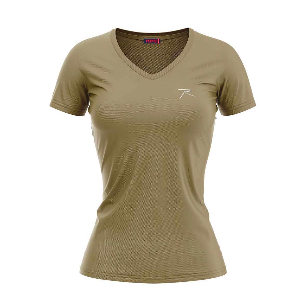 Raru Kadın %100 Pamuk T-Shirt MULIER KAHVERENGİ