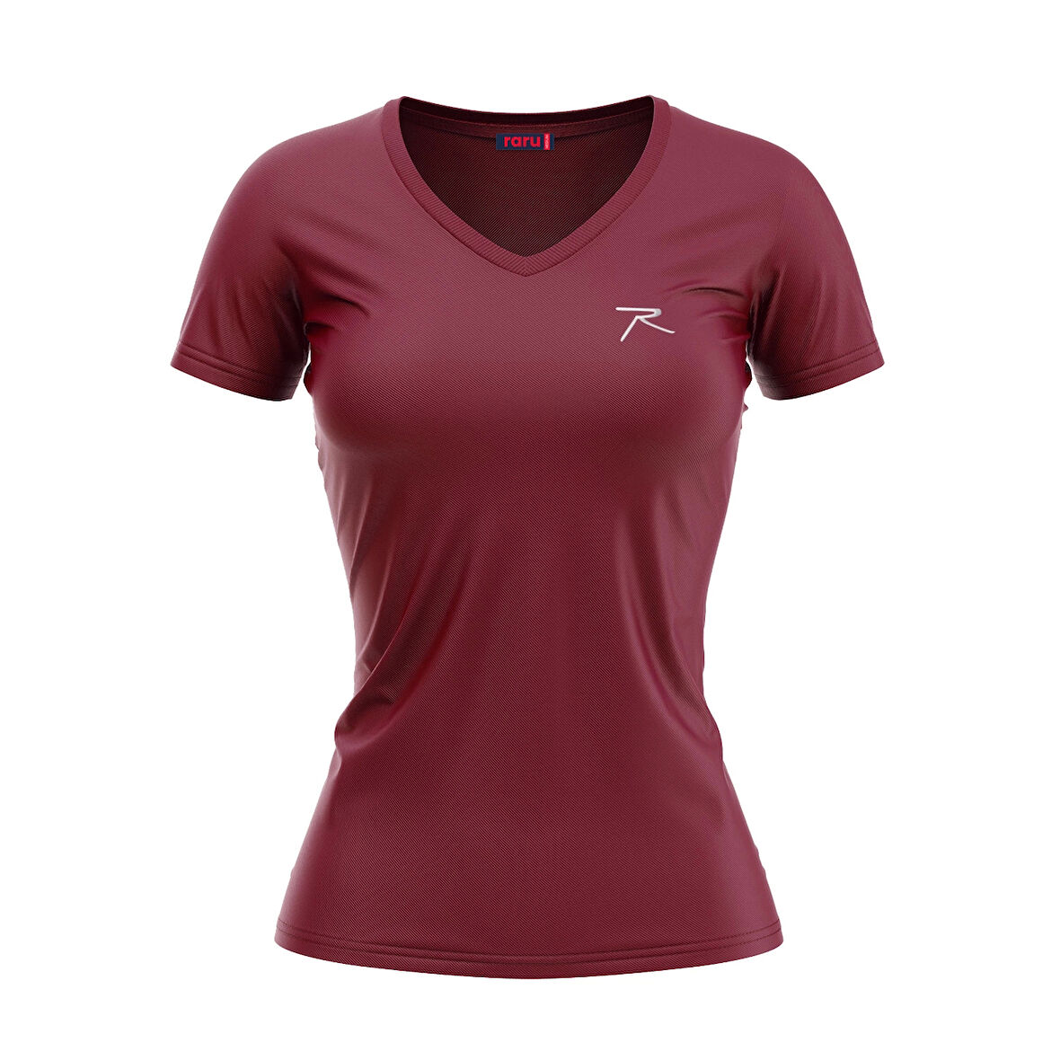 Raru Kadın %100 Pamuk T-Shirt MULIER BORDO
