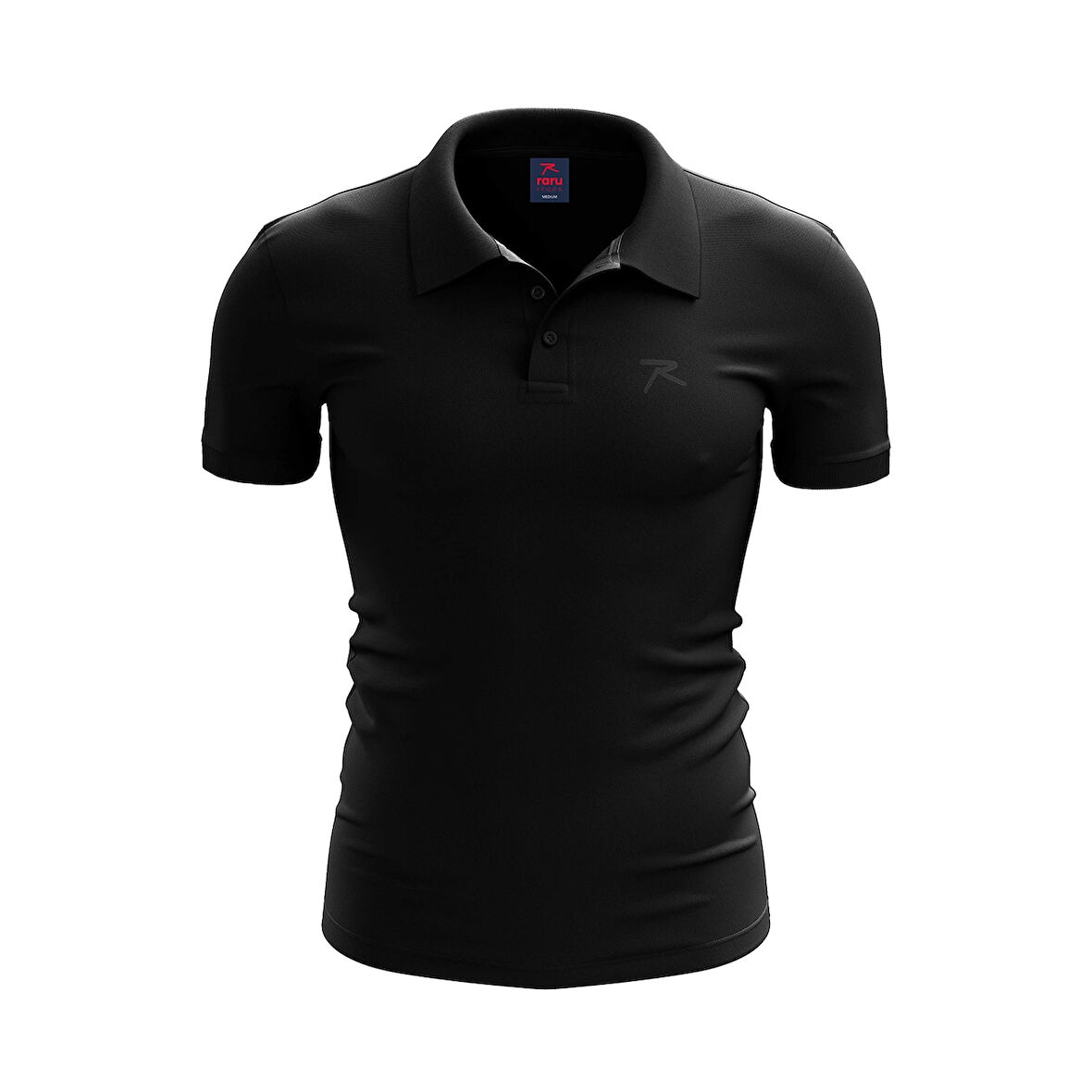 Raru Erkek Polo T-Shirt PIUS SİYAH