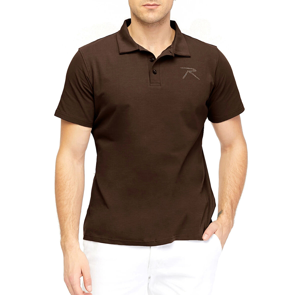 Raru Erkek Polo T-Shirt OSTENDO KAHVE