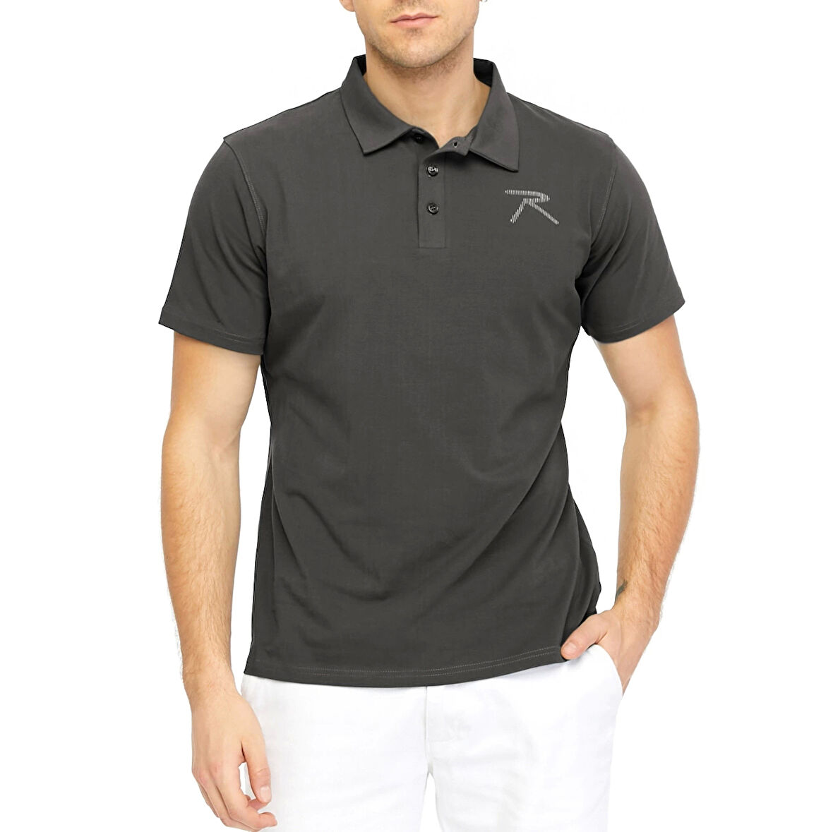 Raru Erkek Polo T-Shirt OSTENDO ANTRASİT