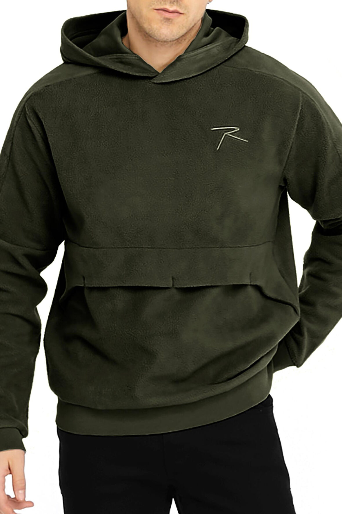 Raru Erkek Dives Kapüşonlu Polar Sweatshirt