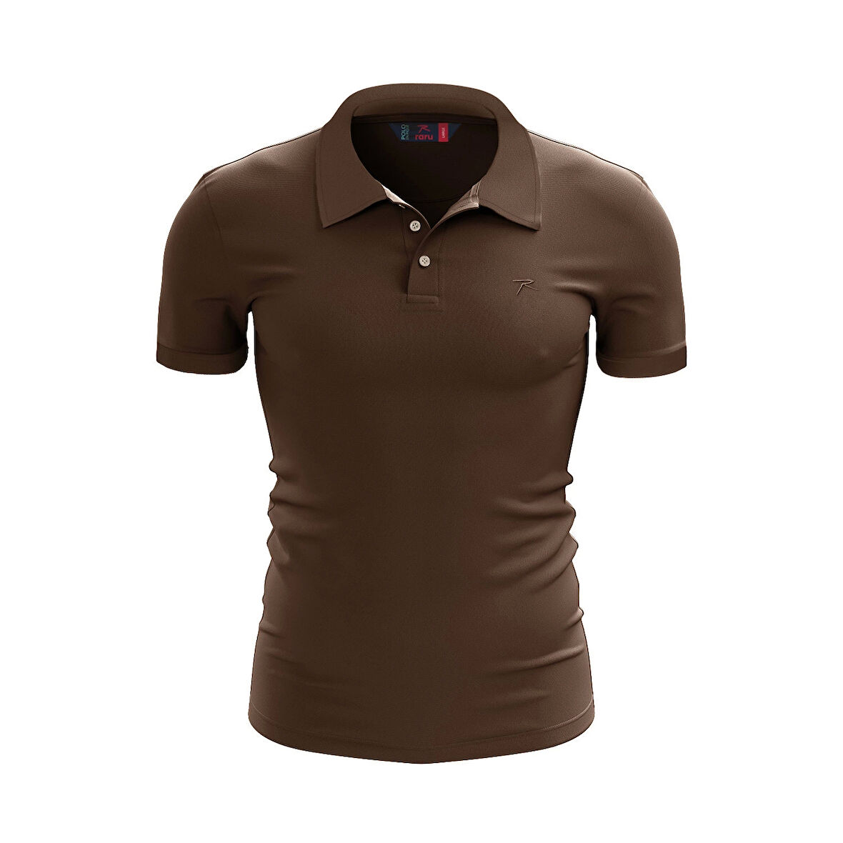 %100 Pamuk Polo T-Shirt IMPERO KAHVERENGİ