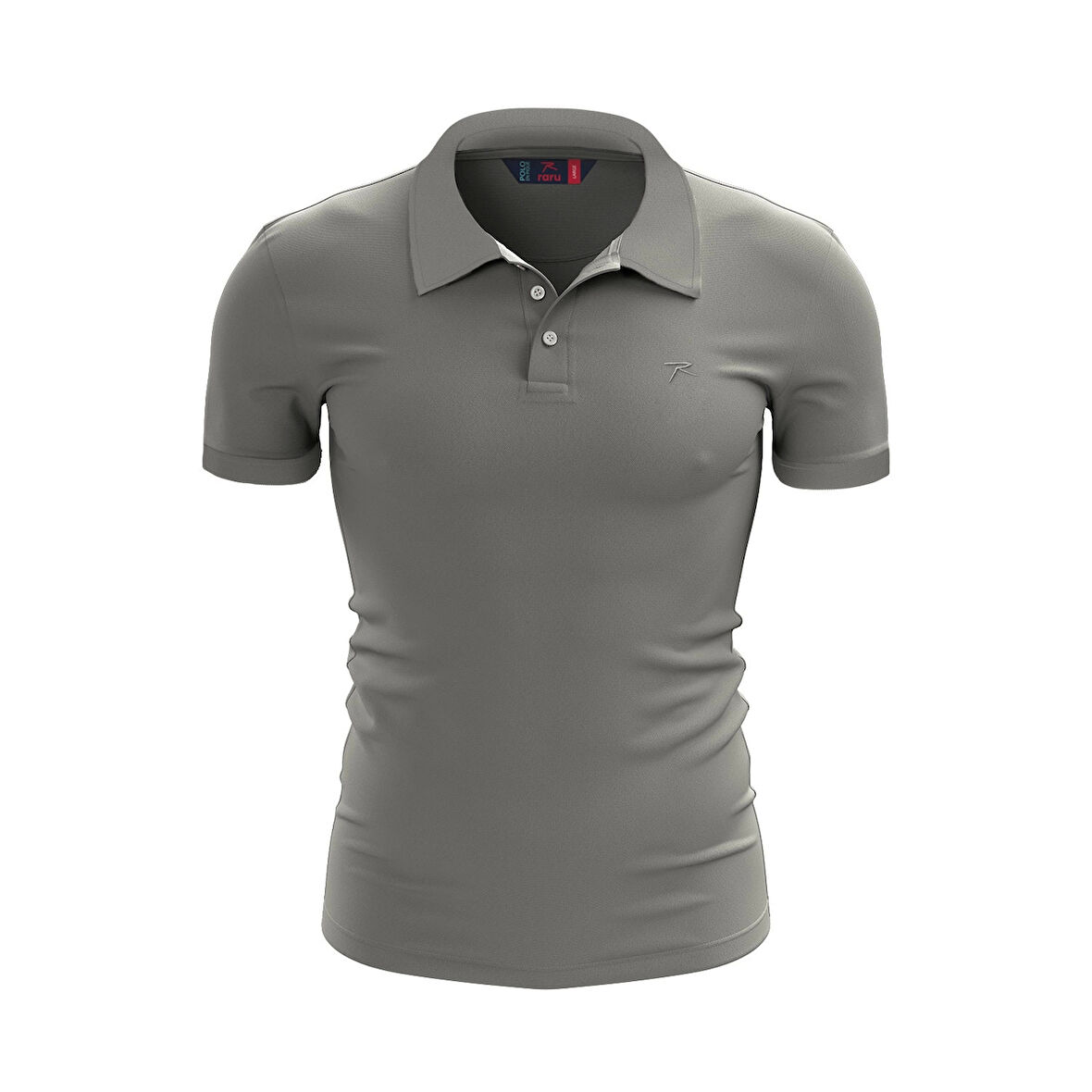 %100 Pamuk Polo T-Shirt IMPERO GRİ