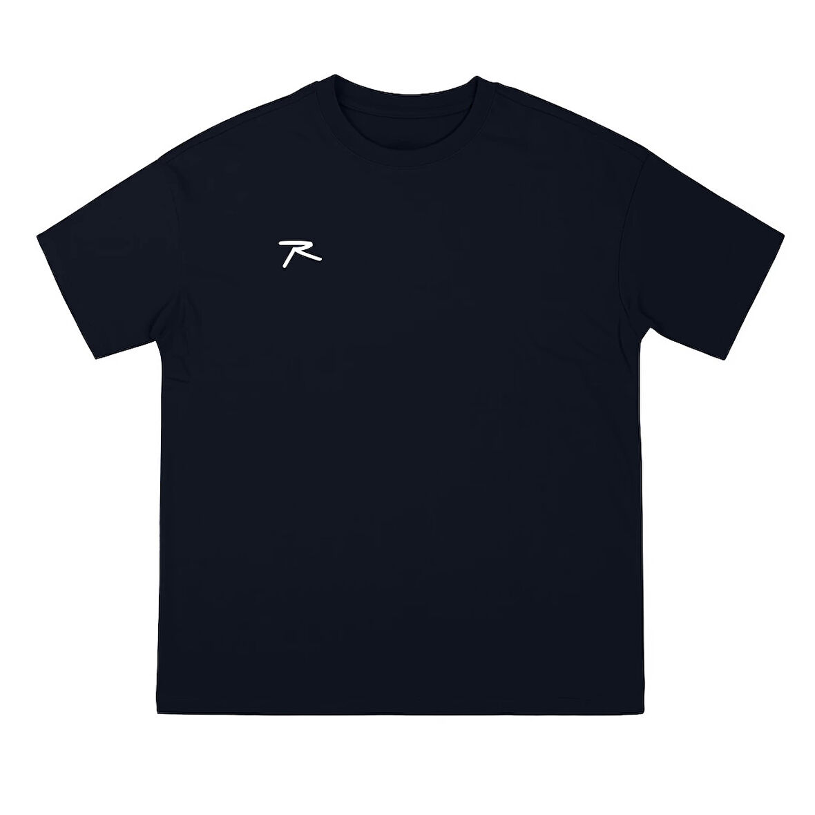 %100 Pamuk Oversize Basic T-Shirt LATUS LACİVERT