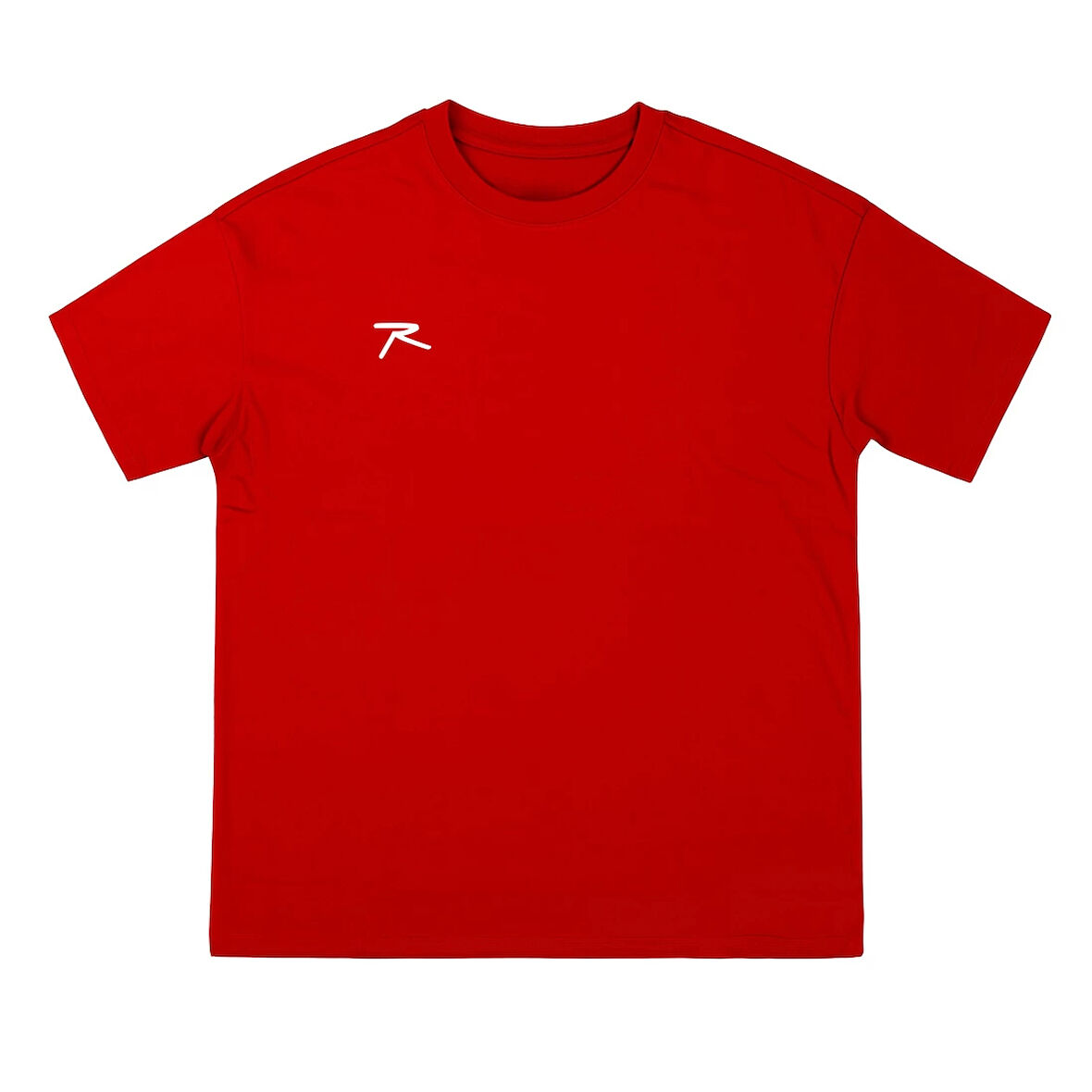 %100 Pamuk Oversize Basic T-Shirt LATUS KIRMIZI
