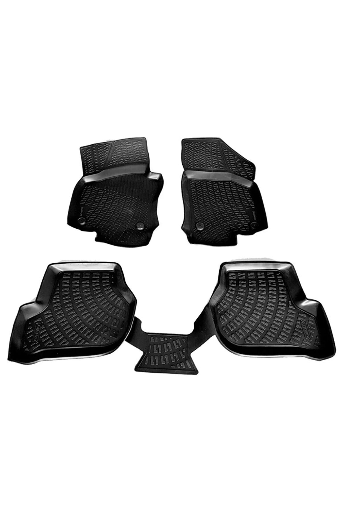 Vw Golf 6 3d Paspas Havuzlu Hb 2009 - 2013 Arası Siyah 4 Parça Set