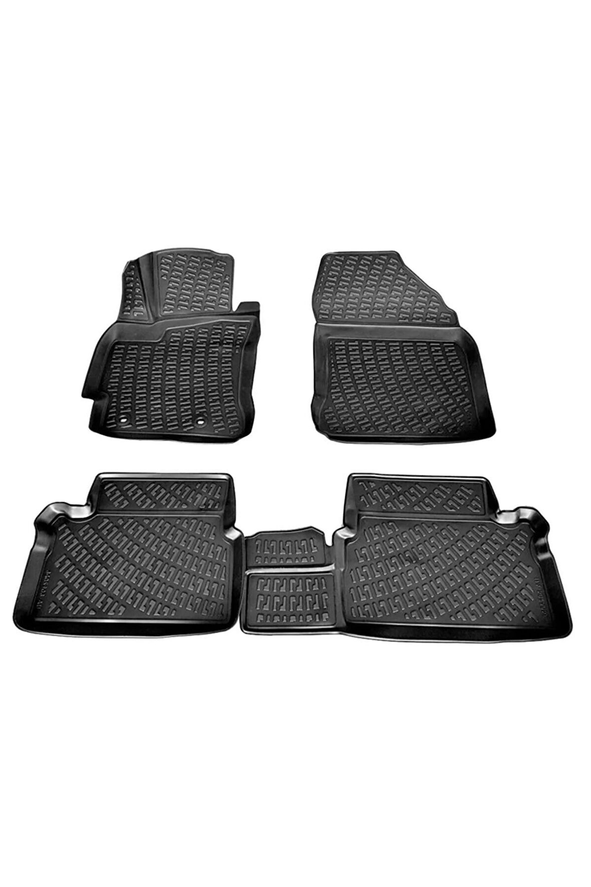 Toyota Auris 3d Paspas Havuzlu Hb 2013 - 2020 Arası Siyah 4 Parça Set