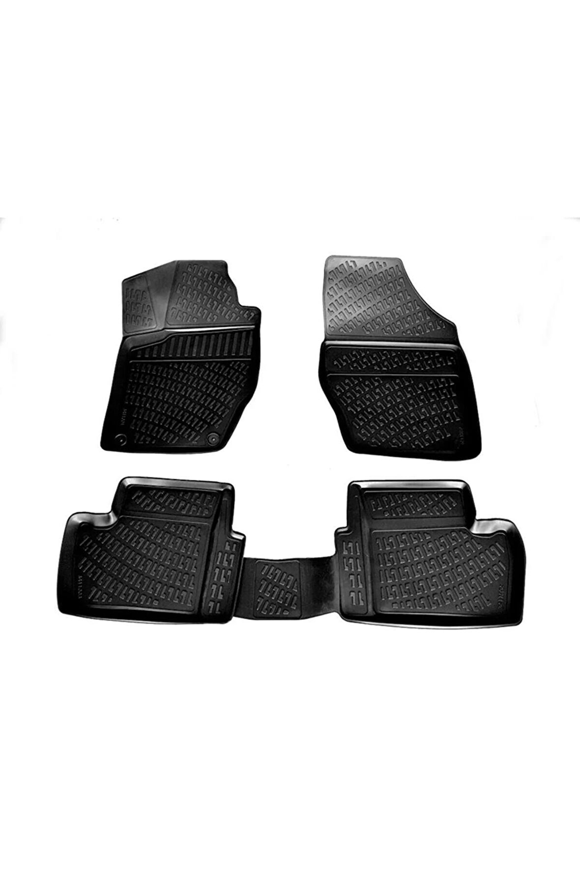 Peugeot 307 3d Paspas Havuzlu Hb 2001 - 2008 Arası Siyah 4 Parça Set