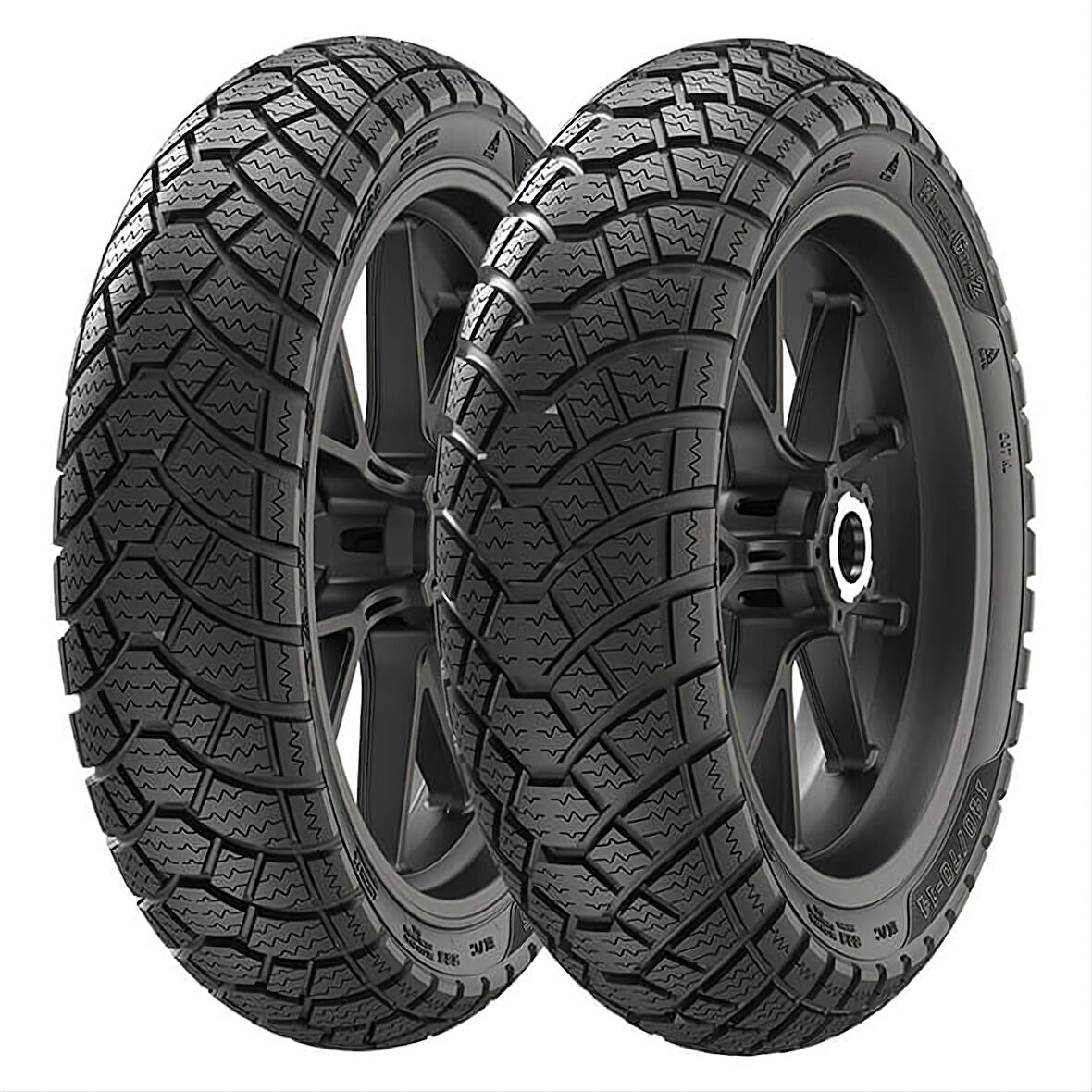 Anlas Set 120/80-14 ve 130/60-13 SC500 Ön Arka Scooter Kış Lastiği