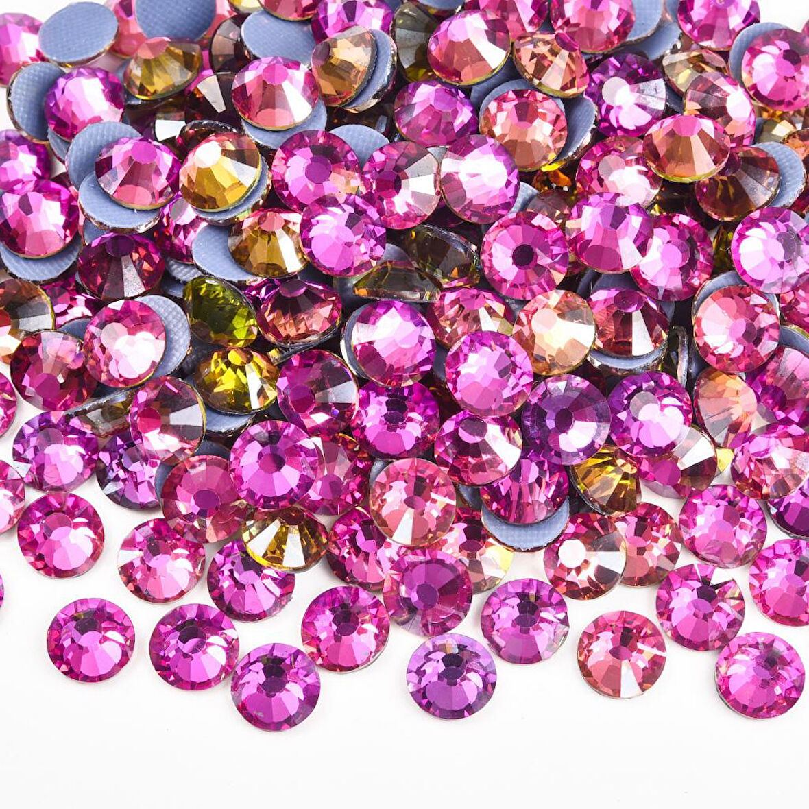 Gymo Premium Ütü İle Yapışan (Hotfix) Kristal Taş SS16 (3.8-4mm) Air Gold Line Rose (720 Ad)