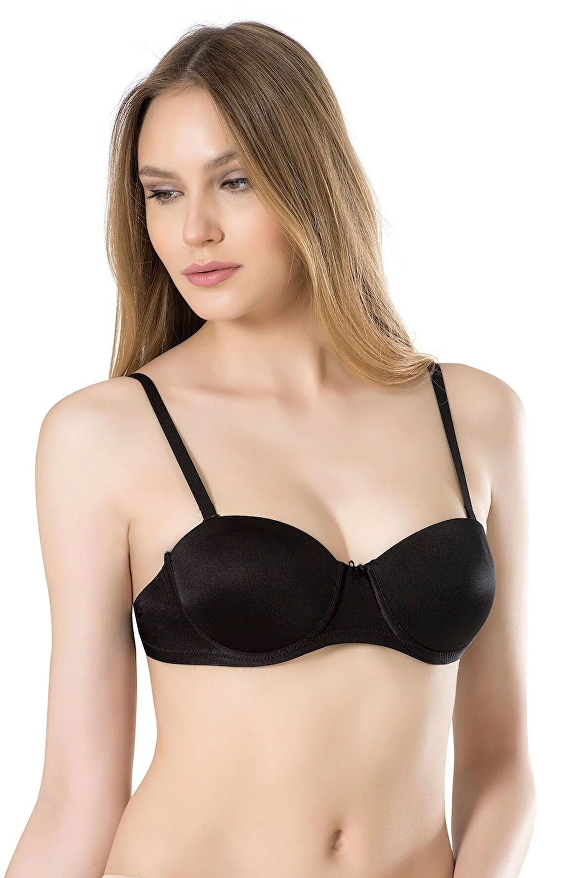 Basic Sırtı Şeffaf Dolu Cup Destekli Sütyen 3020