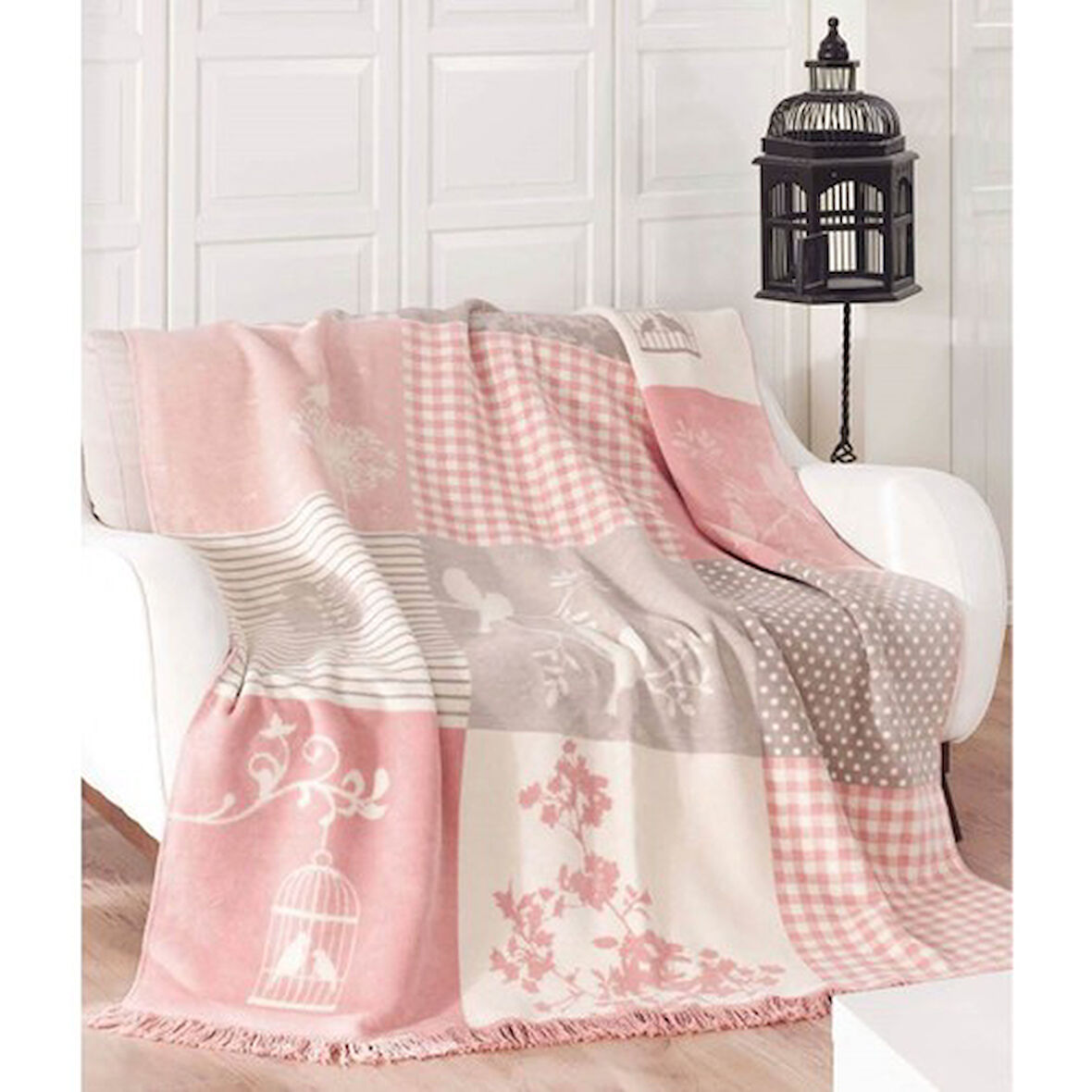 Aksu Pamuklu Battaniye 180X220 Rene