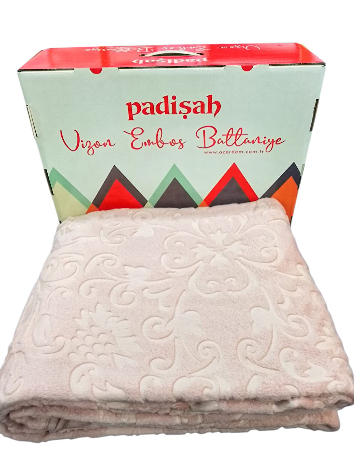 PADİŞAH EMBOSS TEK KİŞİLİK BATTANİYE PUDRA