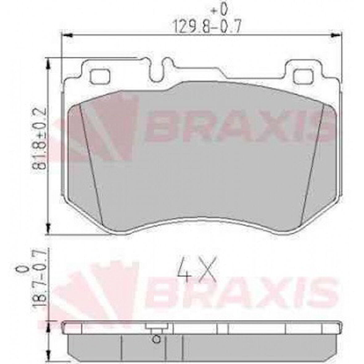 Mercedes Fren Balatası On C-Class W205 14> S205 14> C205 15> A205 16> - Braxıs Aa0626