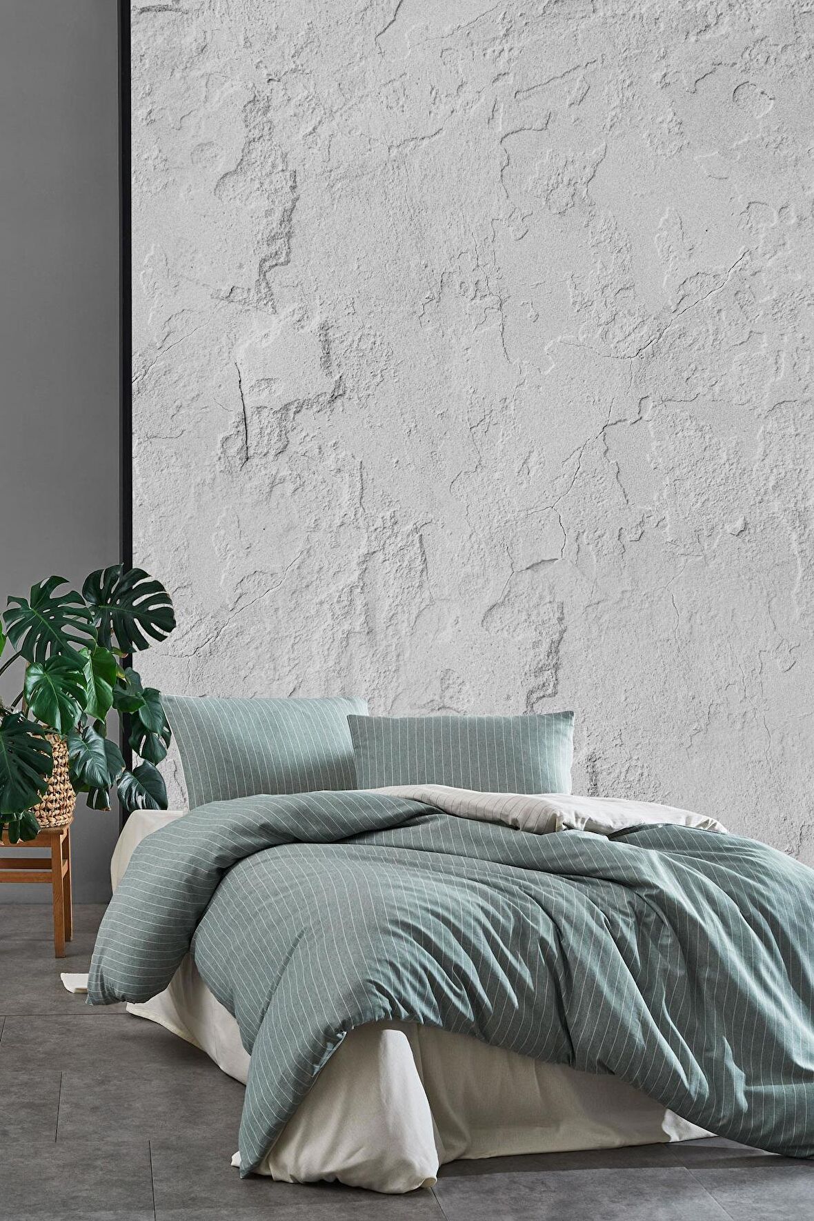 Varol Laura Home Naturel Çift Kişilik Nevresim Takımı - Roma